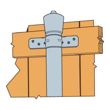 Simpson Strong-Tie 238 Pipe Grip Tie PGT2Z-R